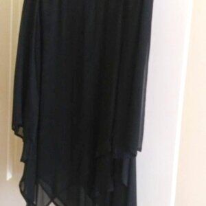 Black chiffon dress